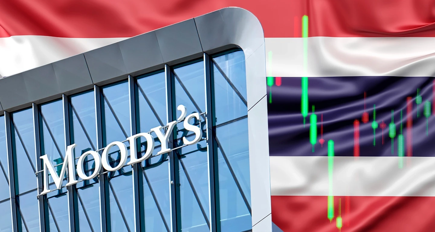 มูดีส์ หั่นแนวโน้มเครดิตเรตติ้งไทยเป็นลบ จับตาภาษีสหรัฐ-หนี้สาธารณะทะยาน