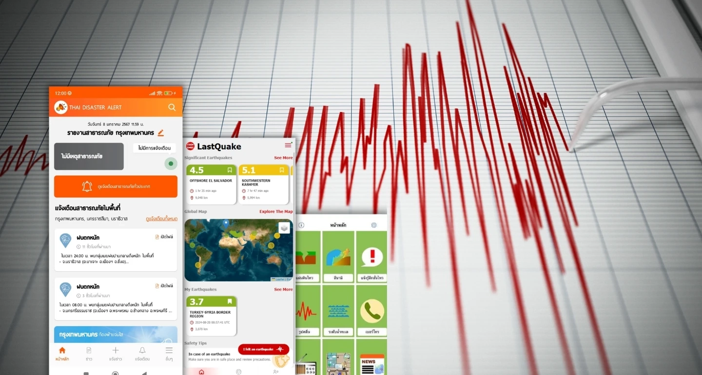 แนะนำแอปพลิเคชันติดตามเแผ่นดินไหว