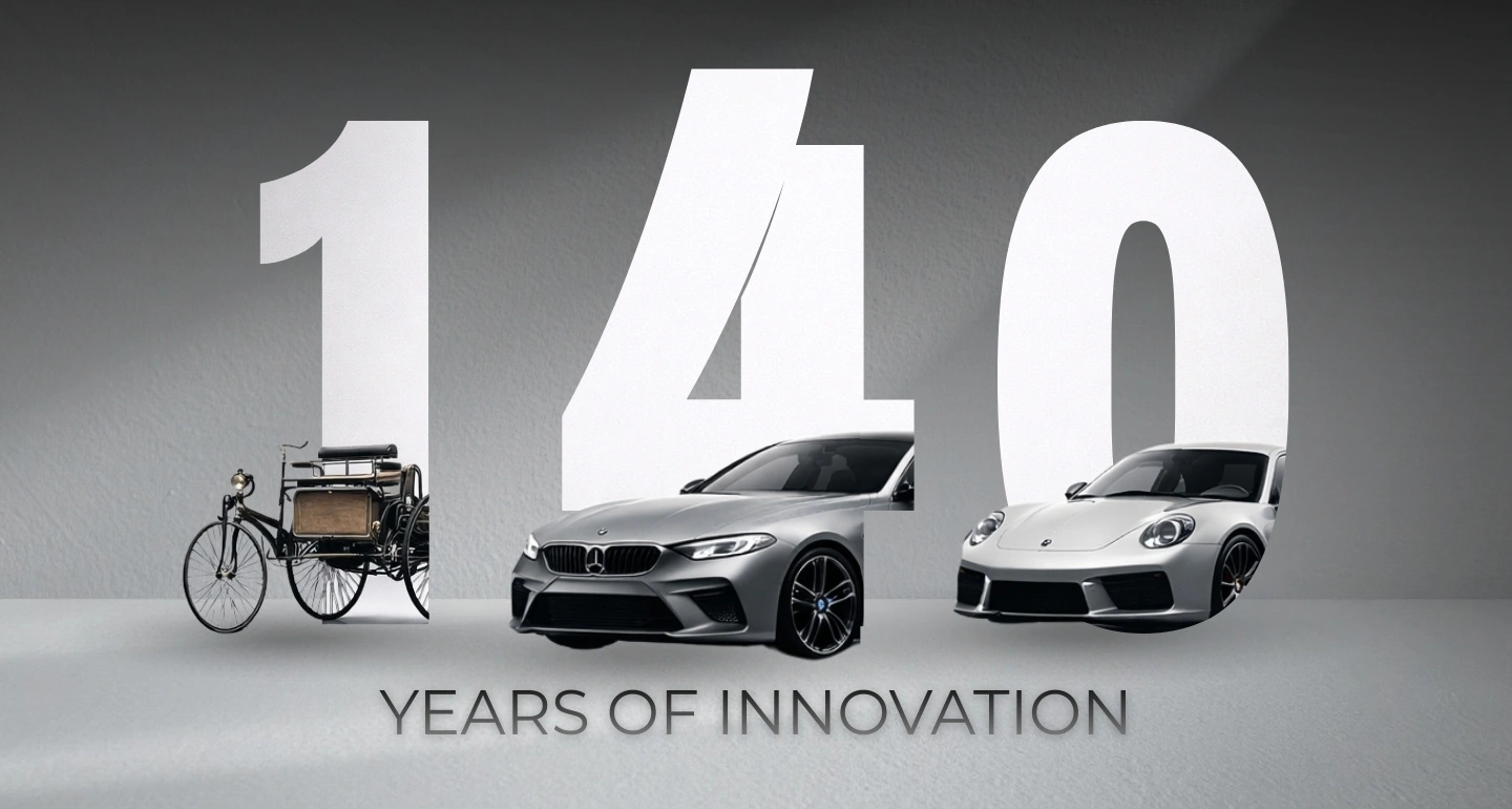 เมื่อ Mercedes-Benz, BMW และ Porsche ผนึกกำลัง PR ฉลอง 140 ปีรถคันแรกของโลก