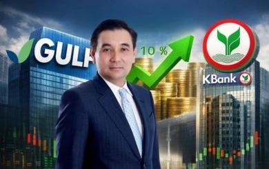 GULF เพิ่มสัดส่วนการถือหุ้นใน KBANK เกิน 10% ขึ้นแท่นผู้ถือหุ้นใหญ่อันดับต้นๆ